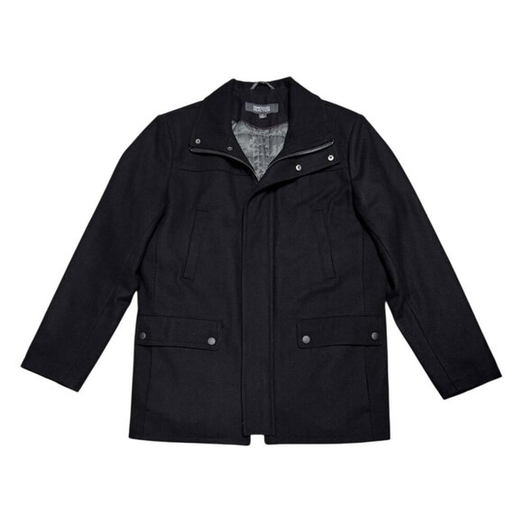 Kenneth Cole Reaction WOOL Designer Winter Business Casual Peacoat Womens Medium - Picture 1 of 7